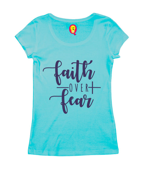 Faith over fear Christianity Womens Tshirts